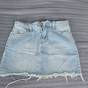 Abound Light Blue Denim Mini Skirt